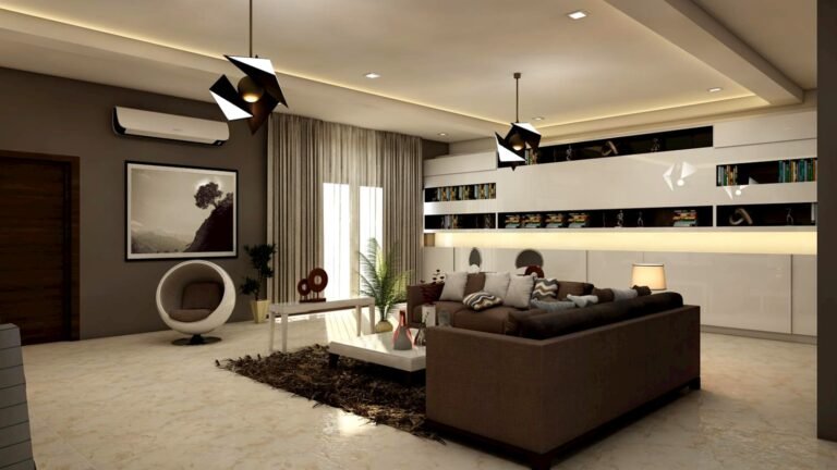 A designer-decorated Manhattan living room